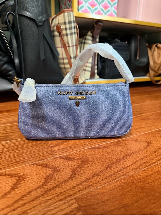 Kurt Geiger Handbags - Kurt Geiger London Lavendar Glitter Mini Shoulder Bag